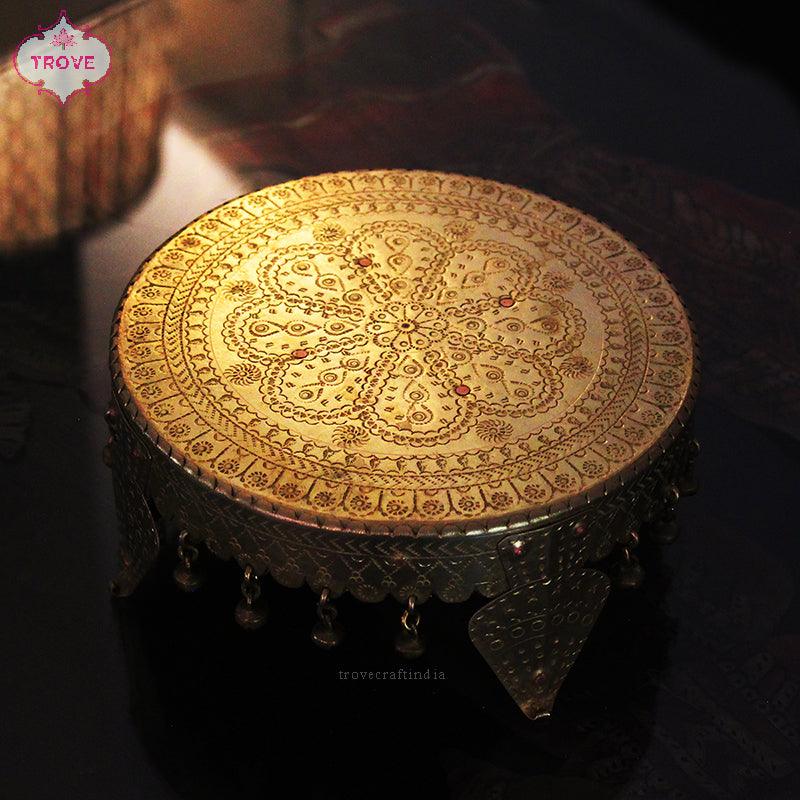 brass hand-etched roti roller