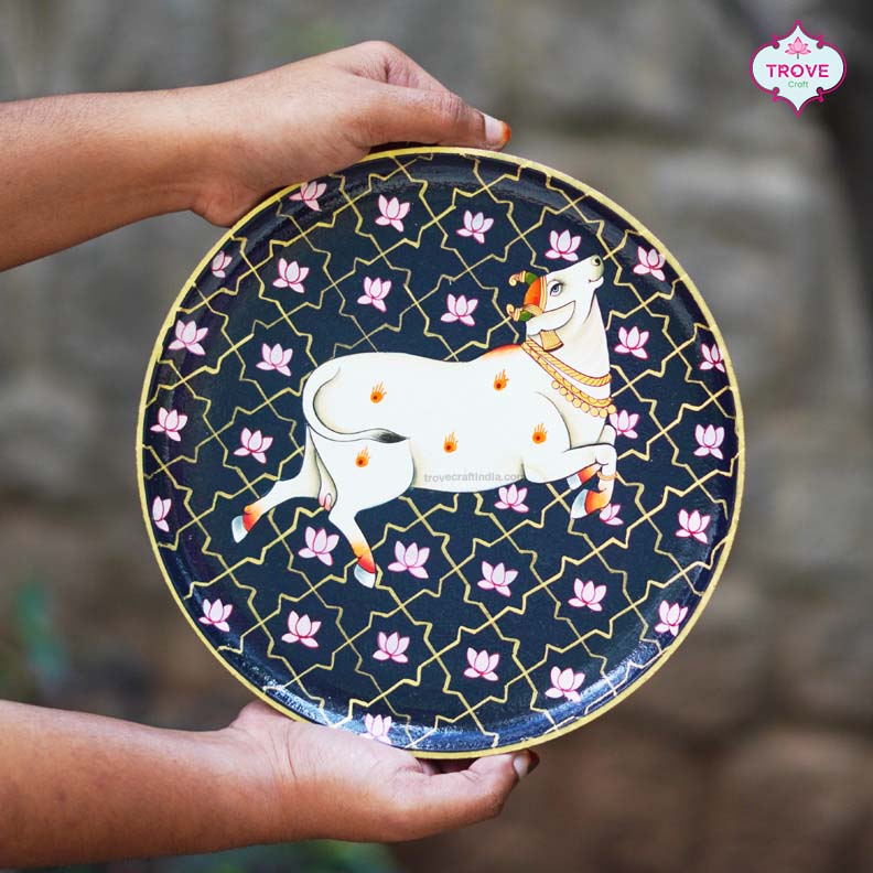 hand-painted wall plates