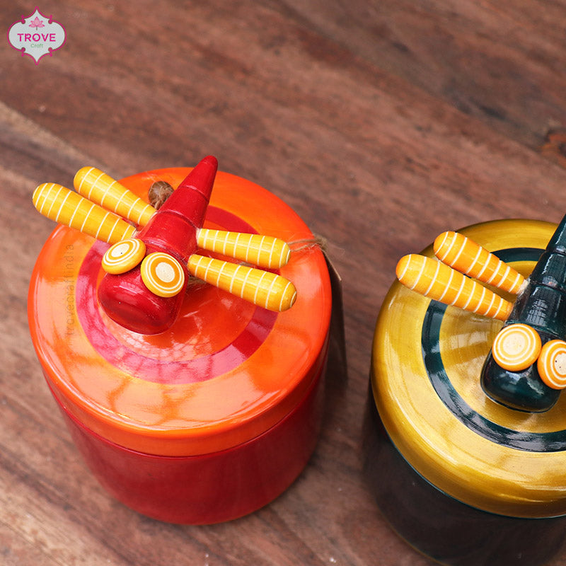 Channapatna Dragon Fly Storage Jars