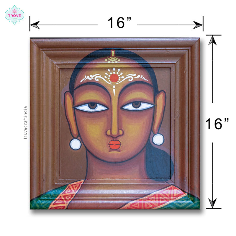 Infinity Frame painting - Jamini Roy inspired
