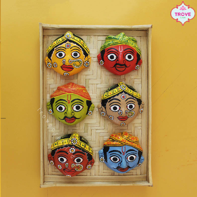 Mini Mask Colorful Handpainted