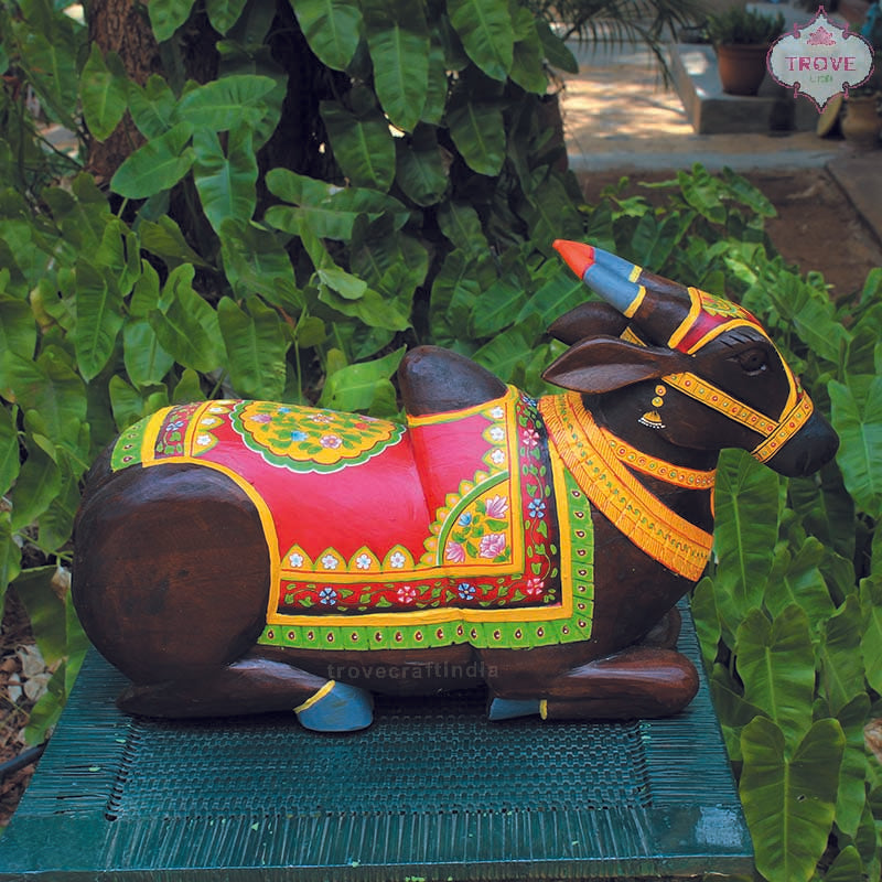 24" Large Hand-painted Nandi Decor