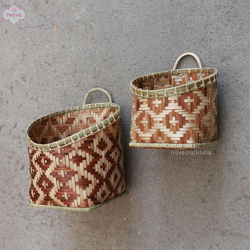 Handwoven baskets Bamboo