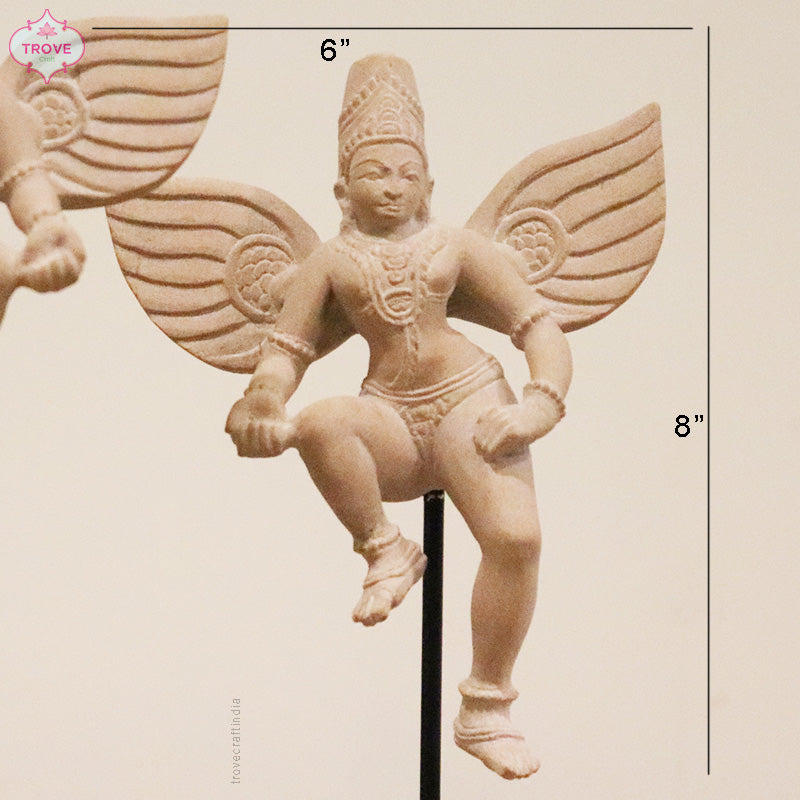 hand carved stone Gandharva