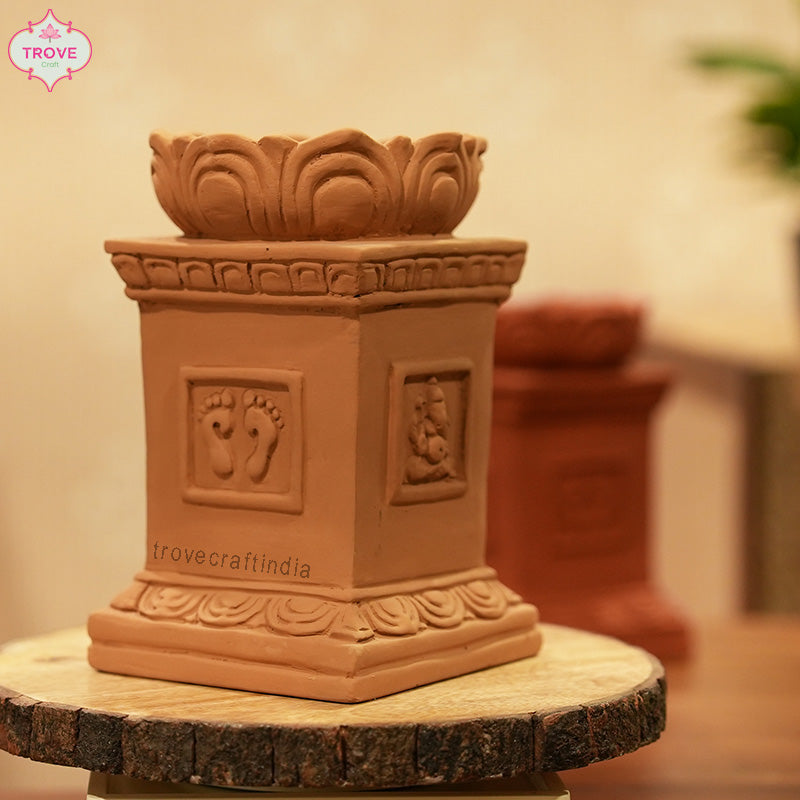 8" Tulasi Planter Pot Terracotta Decor