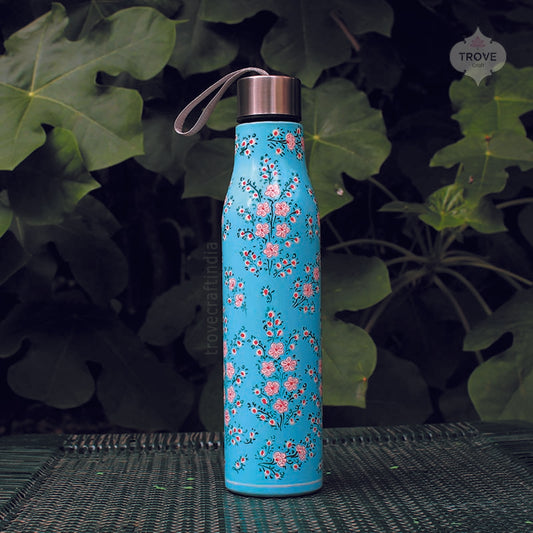  Hand-painted Kashmiri enamel bottle