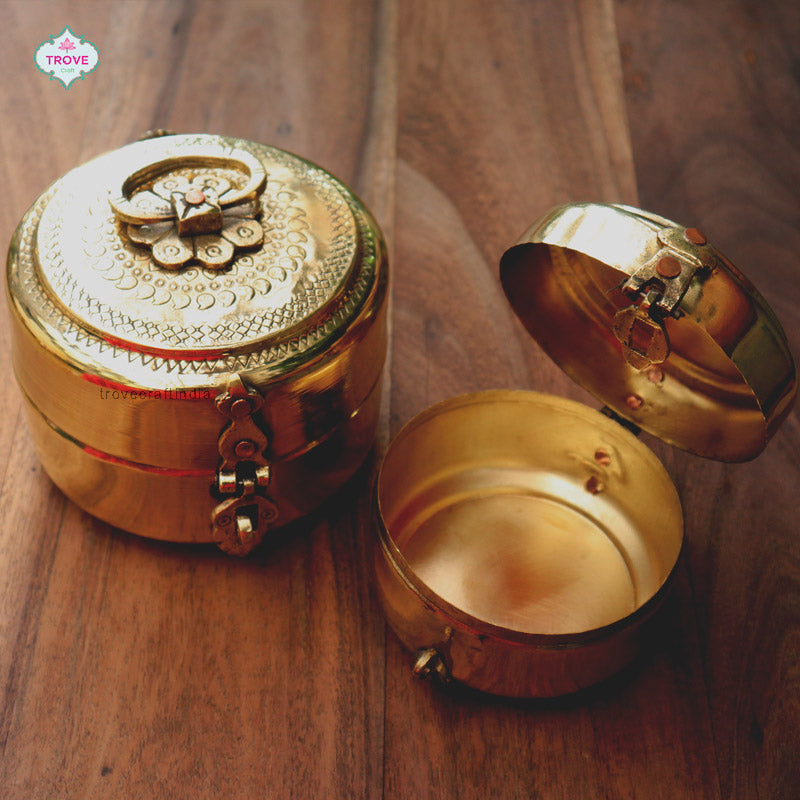 brass boxes
