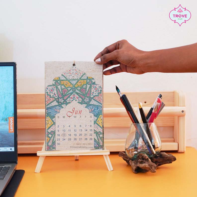 2024 Desktop Calendars on paper made with Water Hyacinth