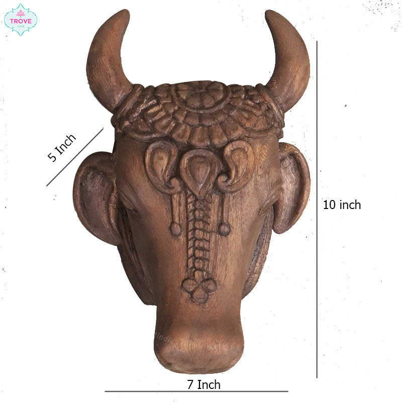 wall decor cow head