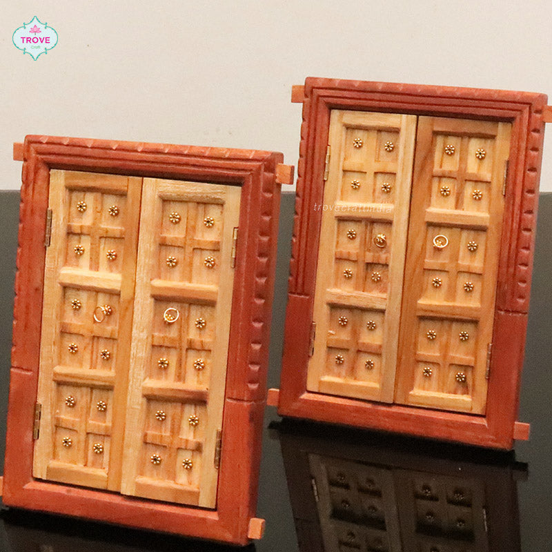 Hand Carved Miniature Rajasthani Door Photo Frame