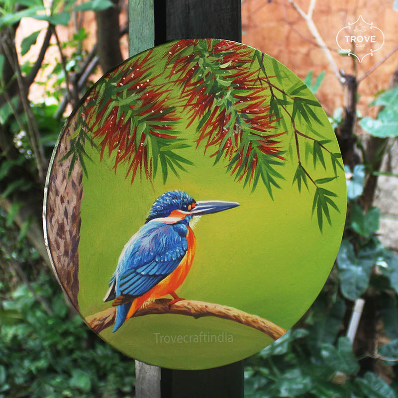 Birds of India - Hand-painted with Acrylic on canvas