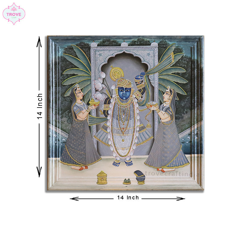 Pichwai themed Folk Art Infinity Frame