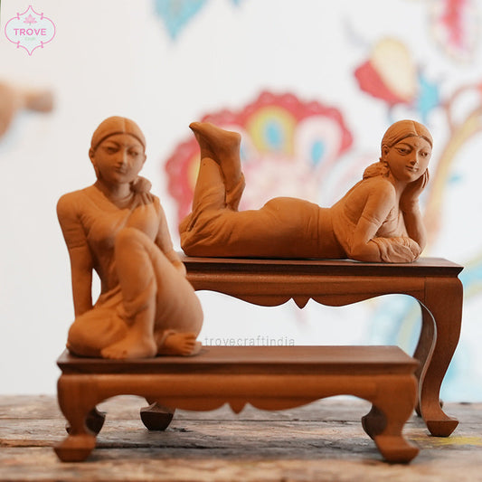 terracotta figurines of women | terracotta art of west bengal