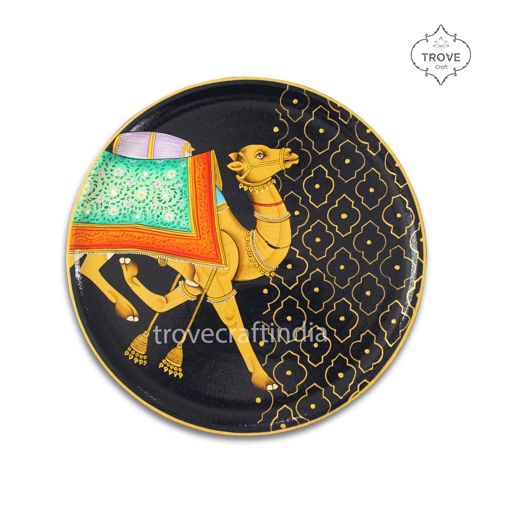 hand-painted pichwai plates