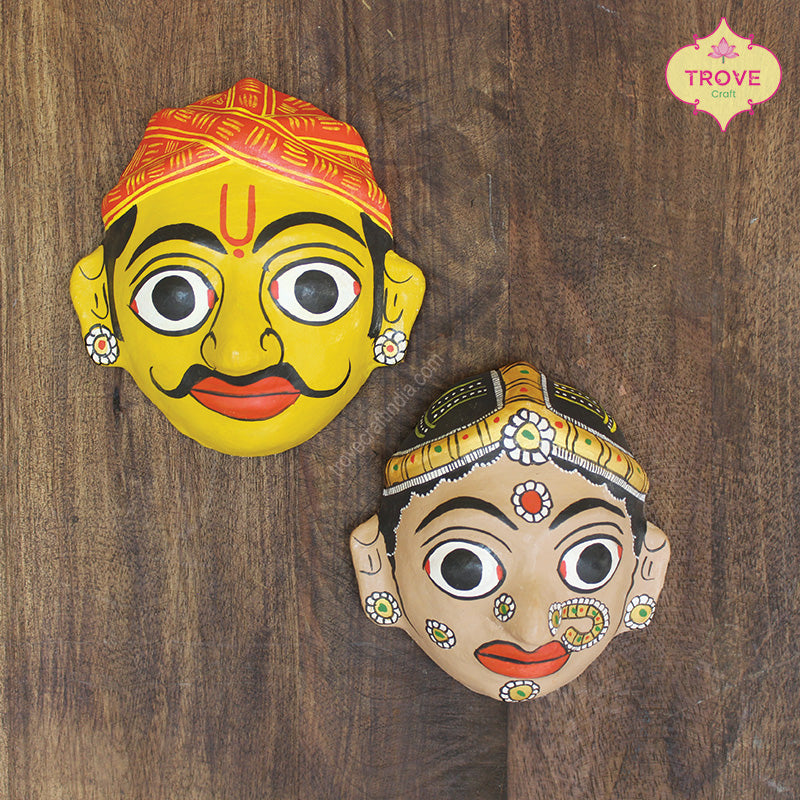 Hand-painted cherial masks