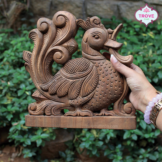 carved wooden decor