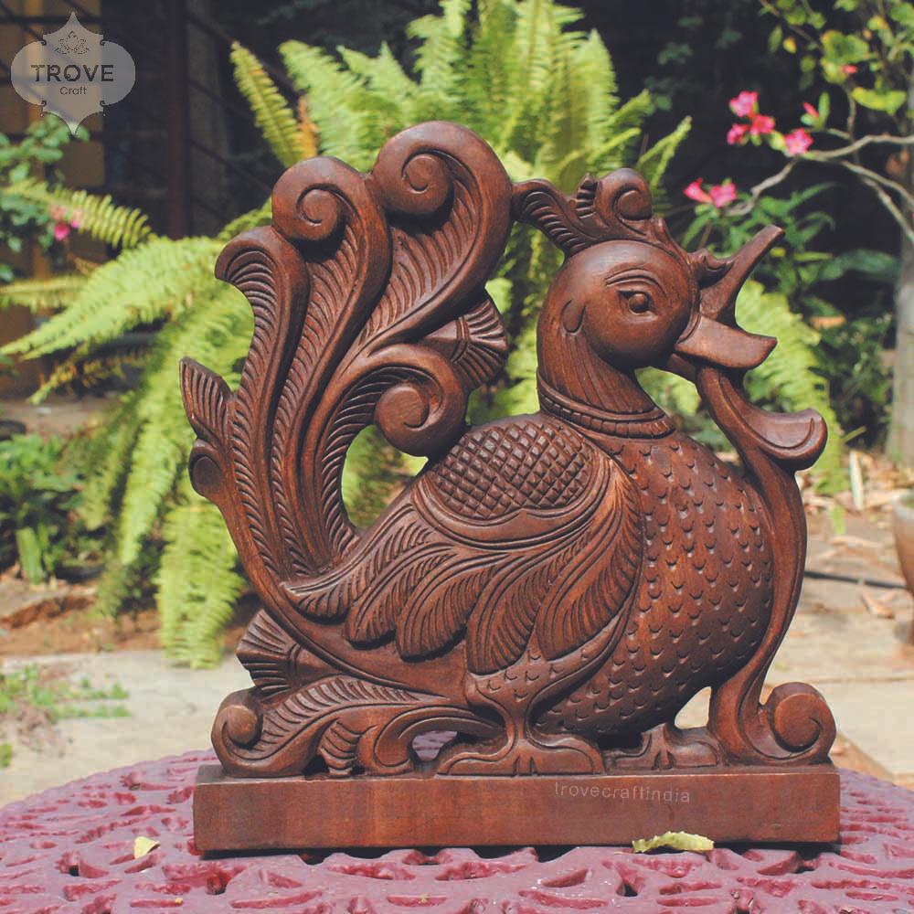 Large & Small Traditional Annapakshi Bird Table Decor