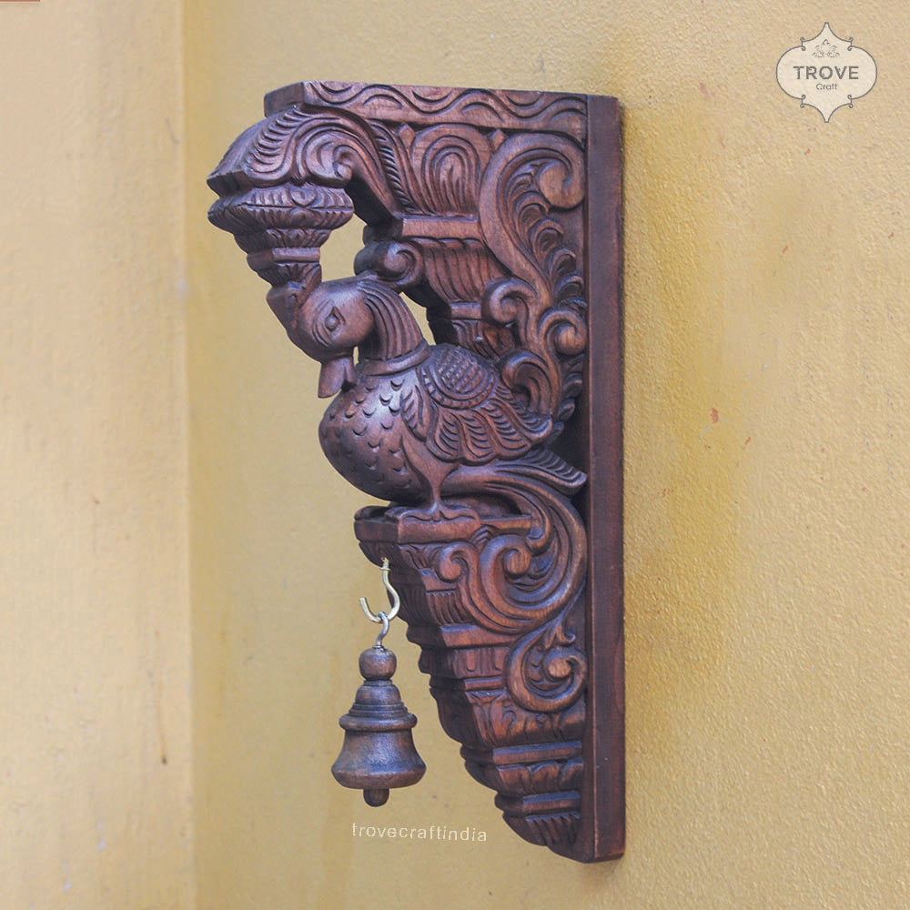 Peacock Wooden Bracket