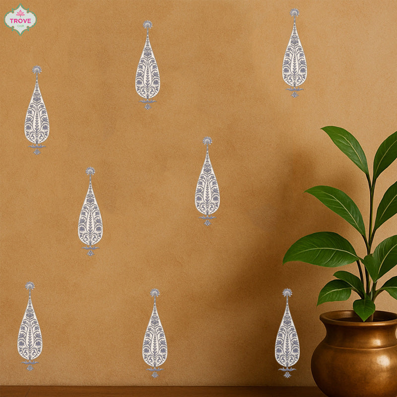 Set of 8 - 6 Inch Cypress Tree Wall Decorative Stickers Decal