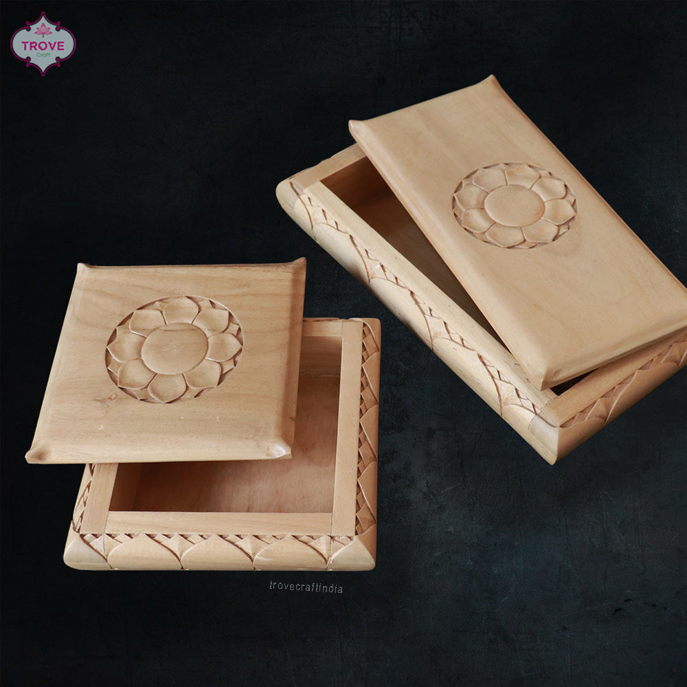 Carved Wooden Box 