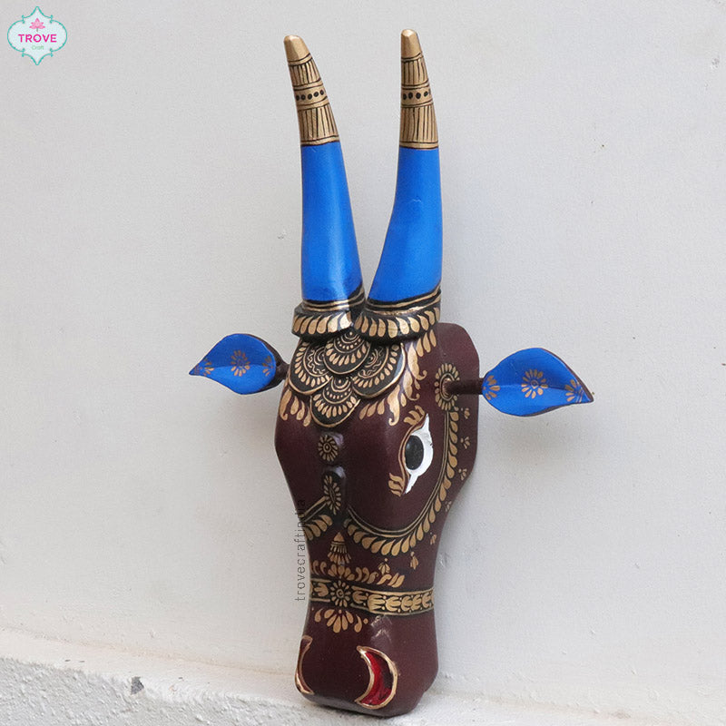 wall decor bull head