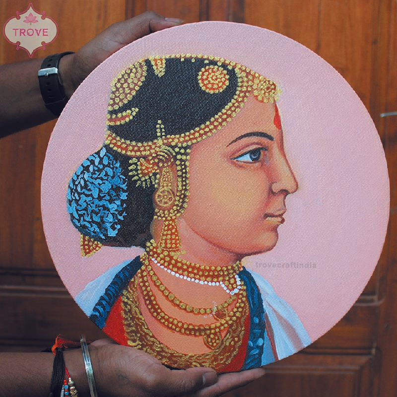 South Indian Canvas Lady