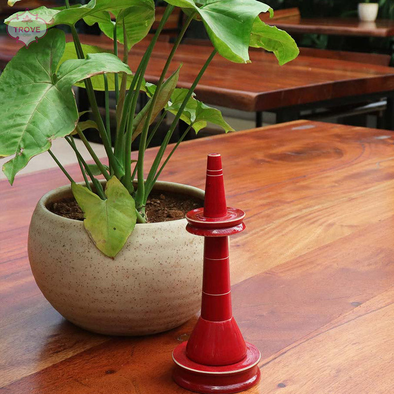 8" Decorative Channapatna Vilakku