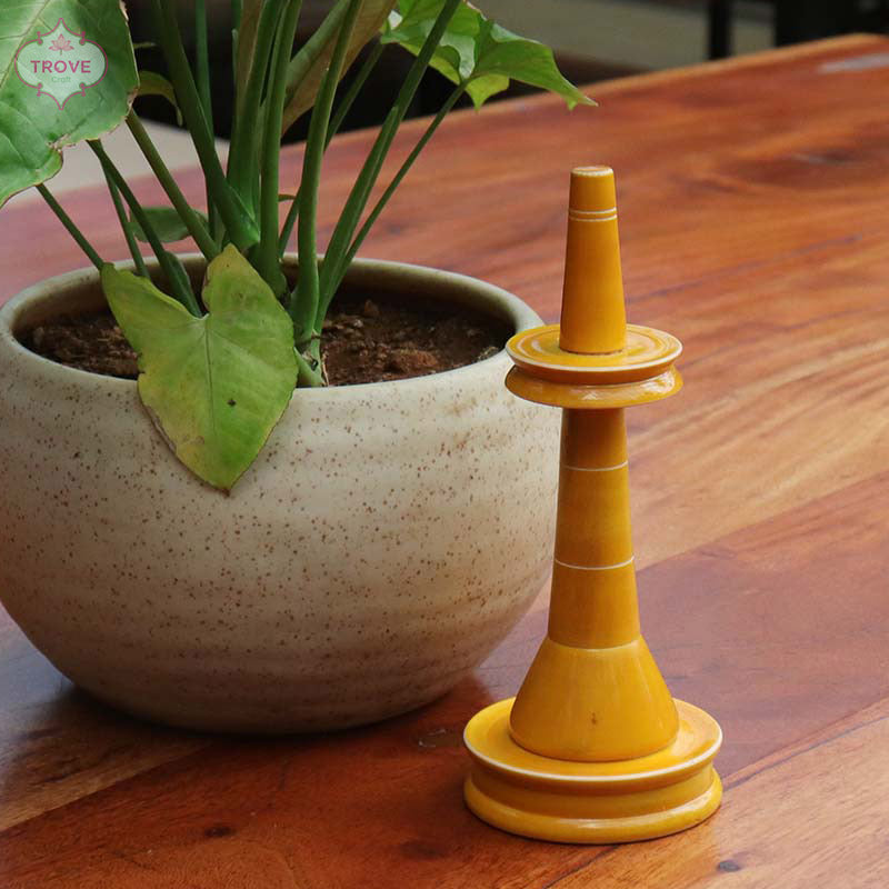 8" Decorative Channapatna Vilakku