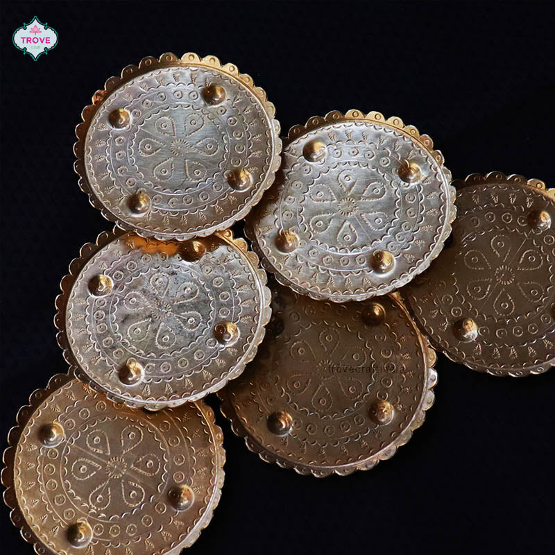 Round Brass Coaster 