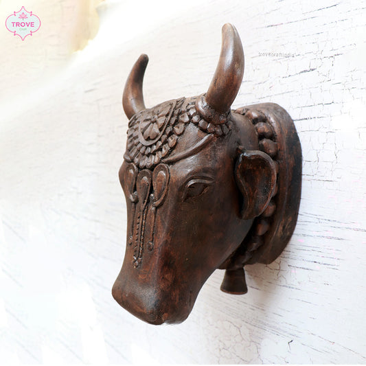 wooden cow 