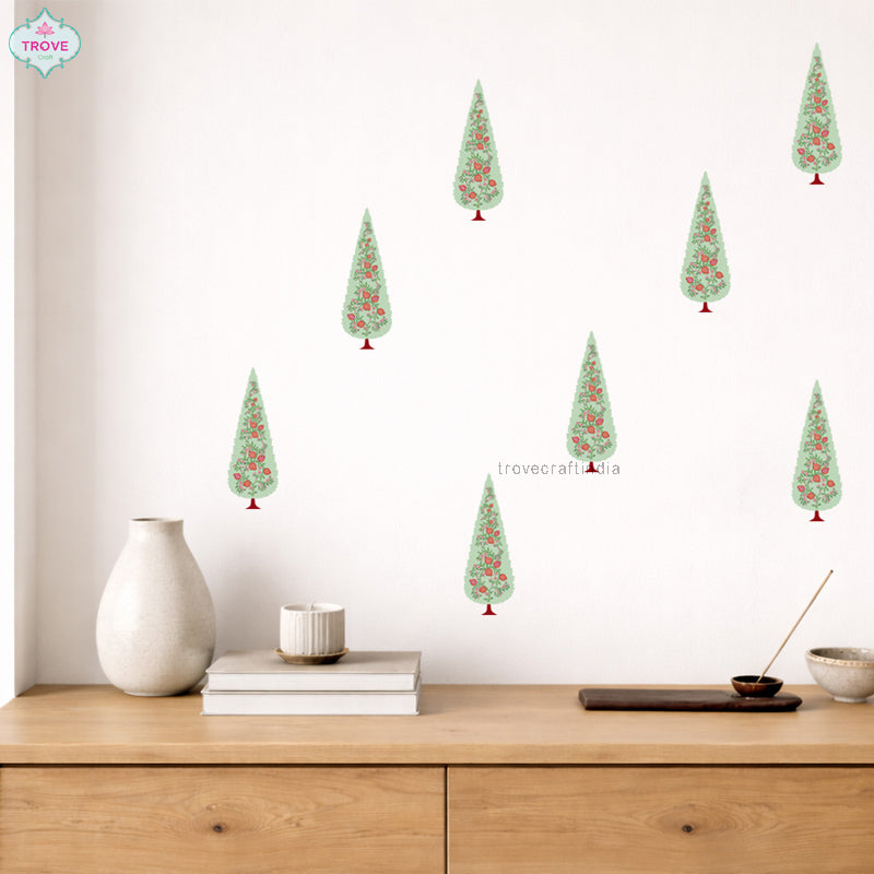 cypress tree wall stickers