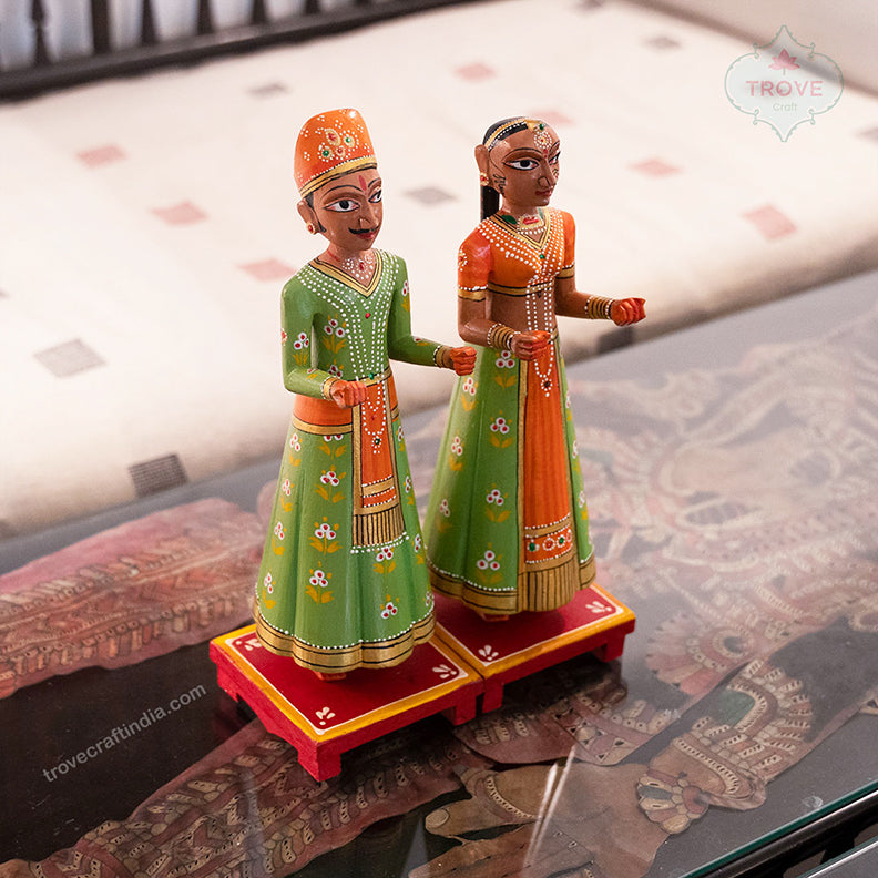 hand-made gangaur dolls