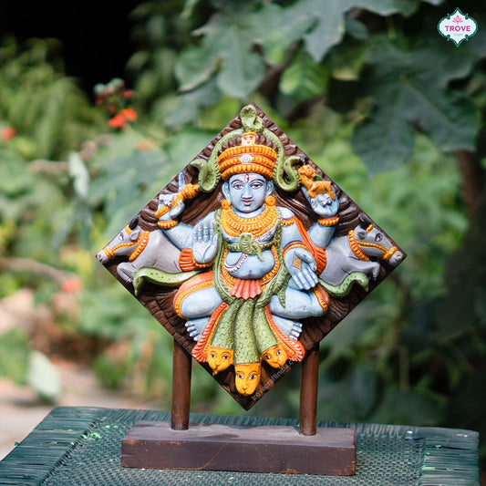handpainted shiva idol