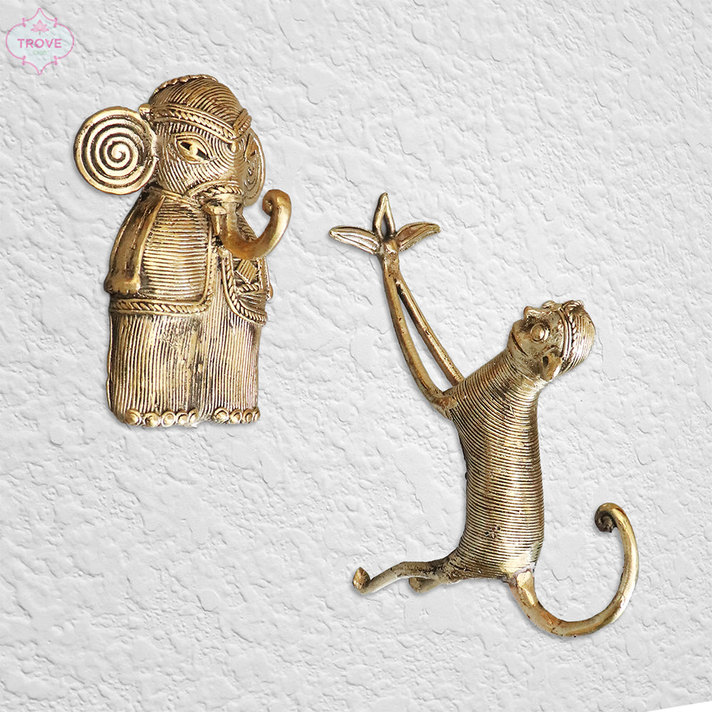 Dhokra metal craft  key hanger