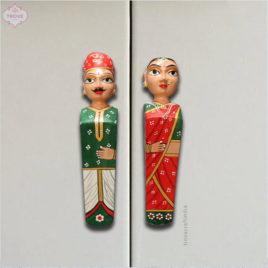 Wooden Door Stoppers Dolls