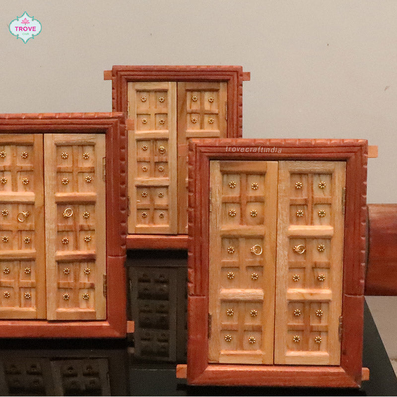 Hand Carved Miniature Rajasthani Door Photo Frame