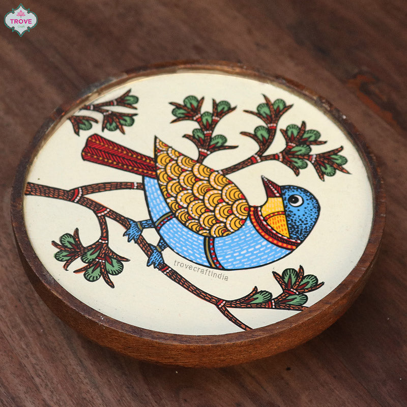 6" Contemporary Gond painting - Door knobs / Handle