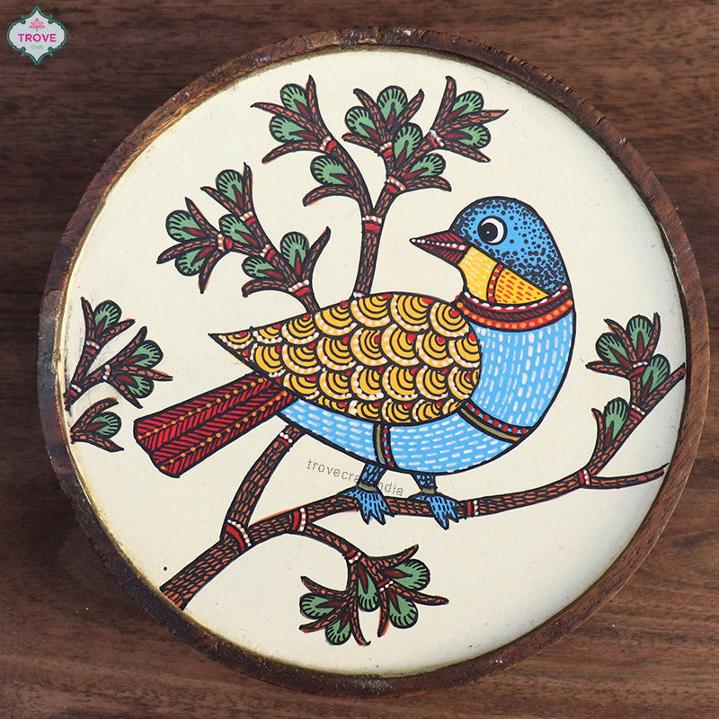 6" Contemporary Gond painting - Door knobs / Handle