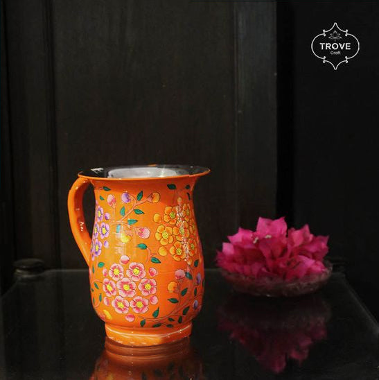 Handpainted Enamel Jug