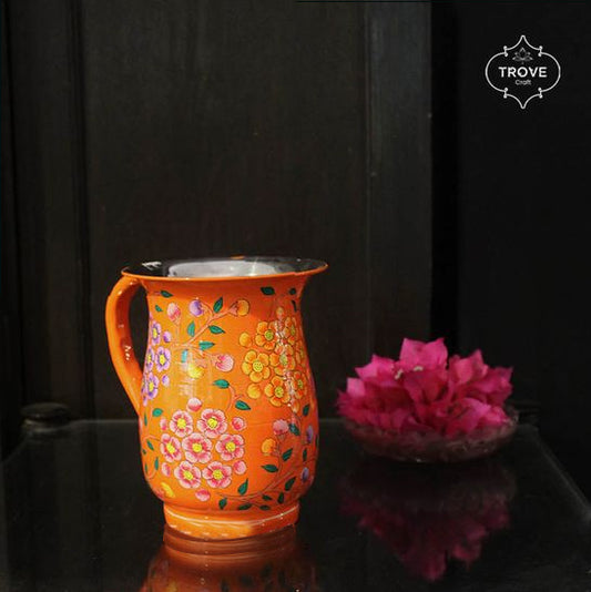 Handpainted Enamel Jug