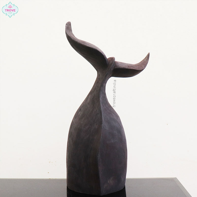 Hand Carved Wooden - Whale tail Decor for wall and table