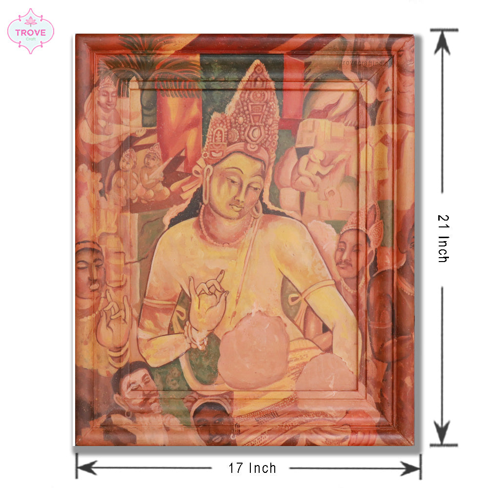 Infinity Frame painting - Bodhisattva Padmapani - Ajanta Caves
