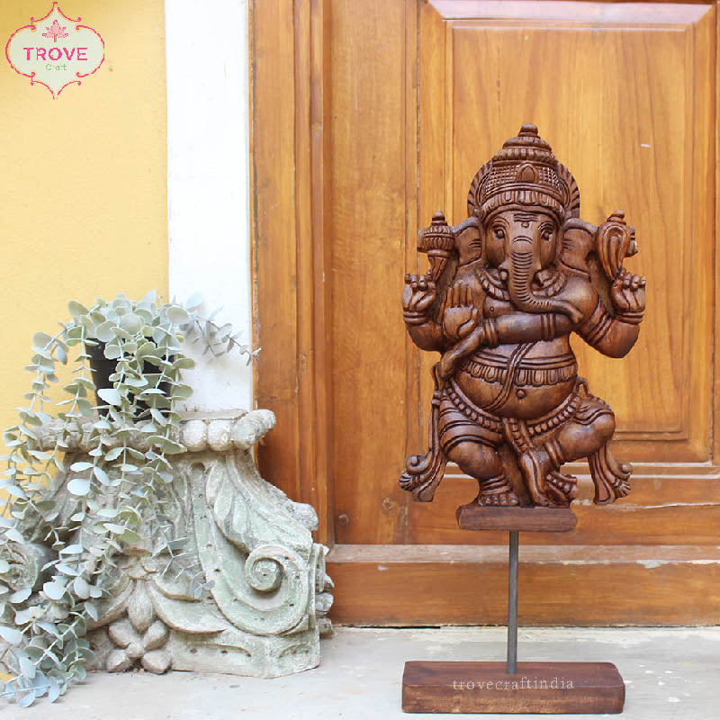 ganesha wooden decor 