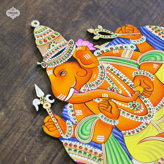 Ganesha Hand-painted MDF cutout