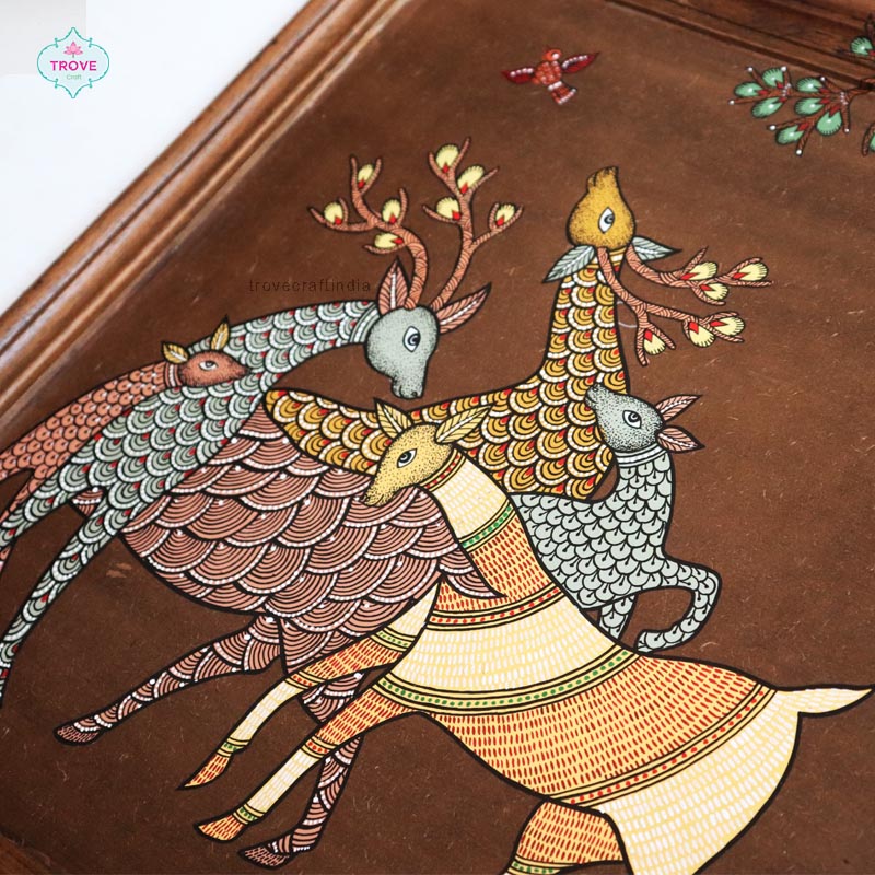 Handpainted gond frame