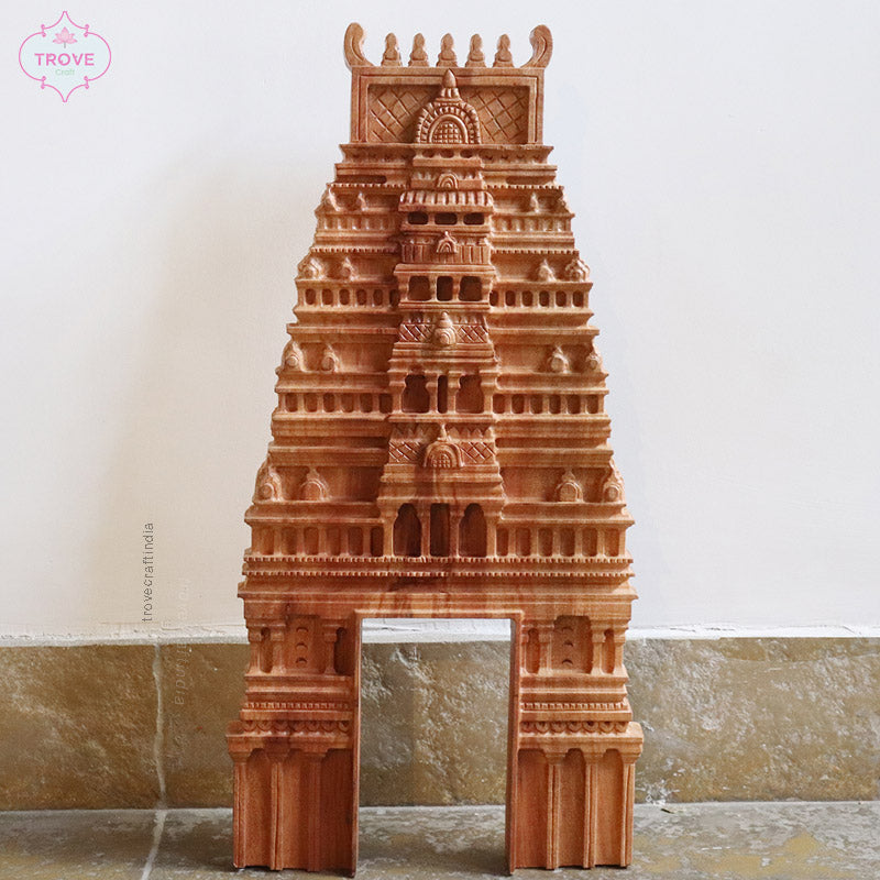 Gopuram wooden decor 