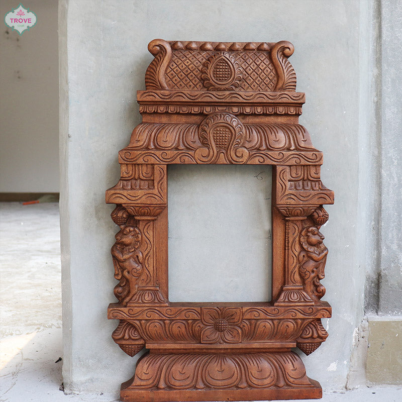 Gopuram-style Hand-carved Wall Décor Frame