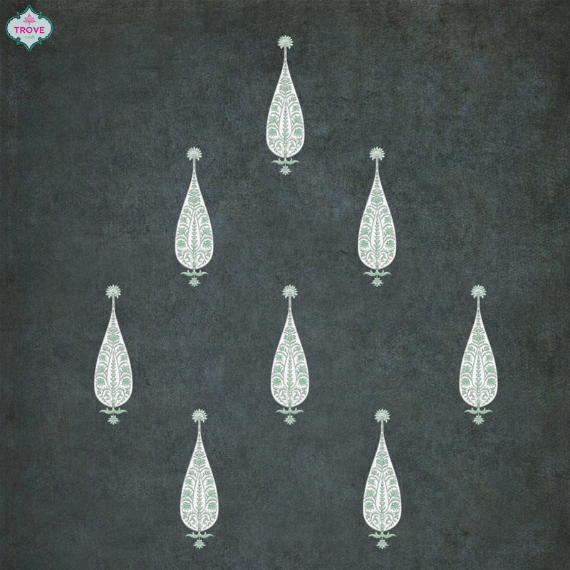 Set of 8 - 6 Inch Cypress Tree Wall Decorative Stickers Decal