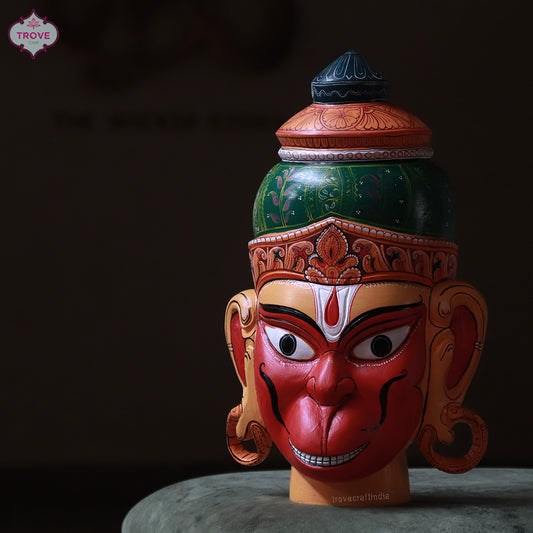 Hand Carved Hanuman Bust