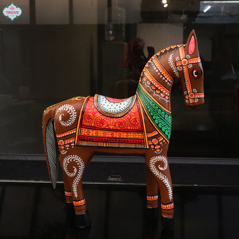 Painted Pattachitra Horse 